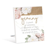 Load image into Gallery viewer, Granny Sentiment Plaque - 12cm x 15cm
