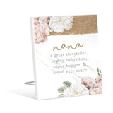 Load image into Gallery viewer, Nana Sentiment Plaque - 12cm x 15cm
