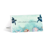 Load image into Gallery viewer, Turtle Cove Enjoy Sentiment Plaque - 10cm x 20cm
