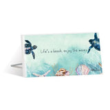 Load image into Gallery viewer, Turtle Cove Enjoy Sentiment Plaque - 10cm x 20cm
