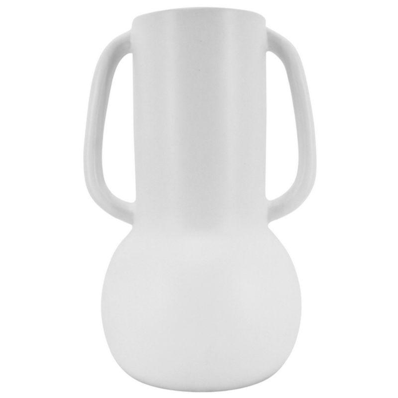 Matte White Kef Vase - 19cm x 17cm x 30cm