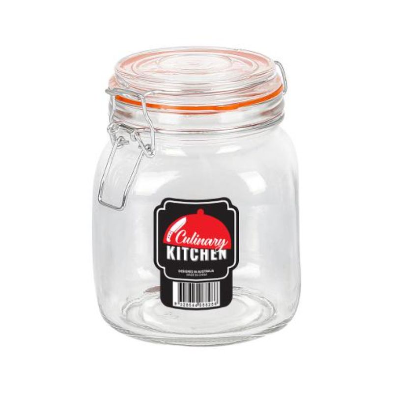 Glass Jar with Clip Lid - 1L