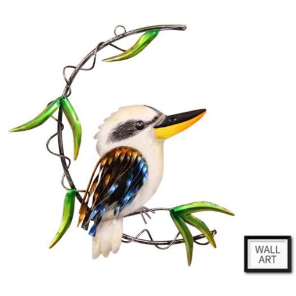 Metal Kookaburra Wall Art - 28cm