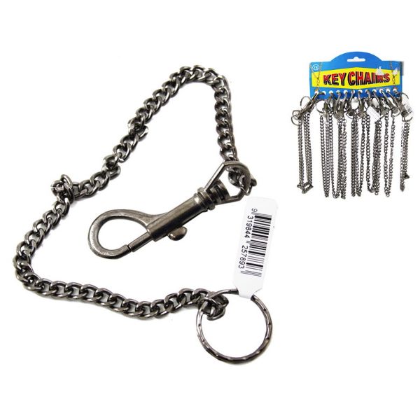 Dog Clip Key Ring With Chain