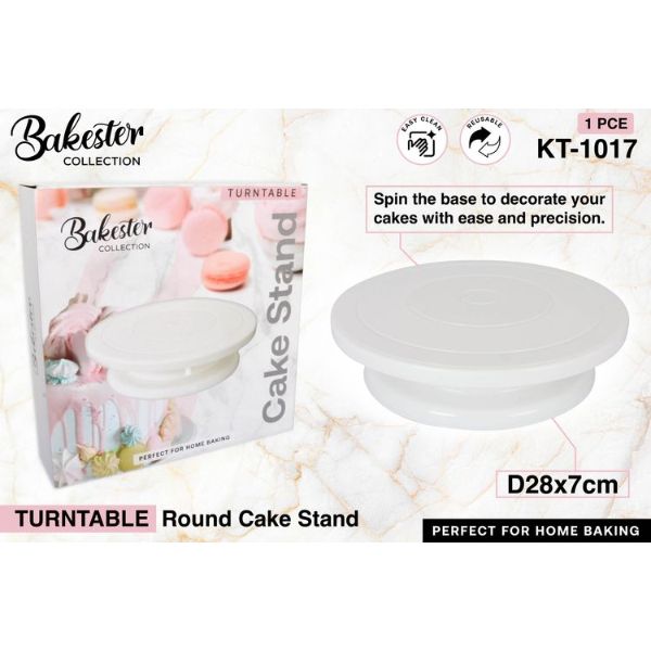 1 Pack Turnable Round Cake Stand