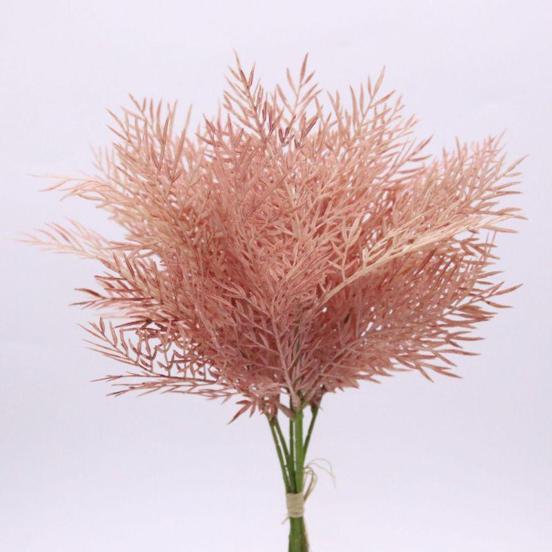 Pink Dried Plume Reed Grass Bunch - 38cm