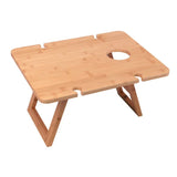 Load image into Gallery viewer, Bamboo Foldable Travel Picnic Table - 48cmx 38cm x 25cm
