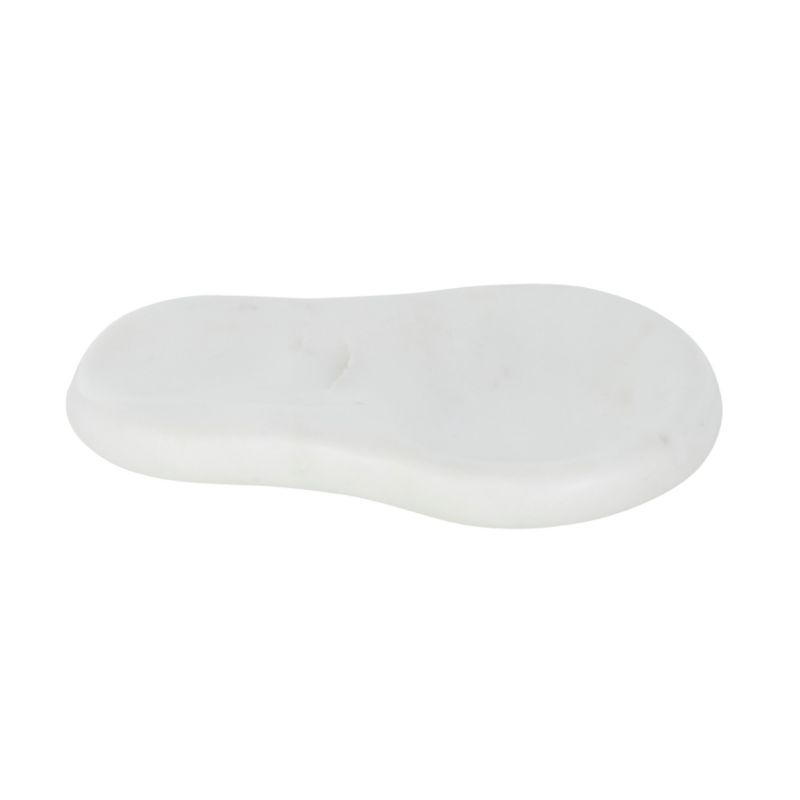 Mara White Marble Spoon Rest - 12cm x 20cm
