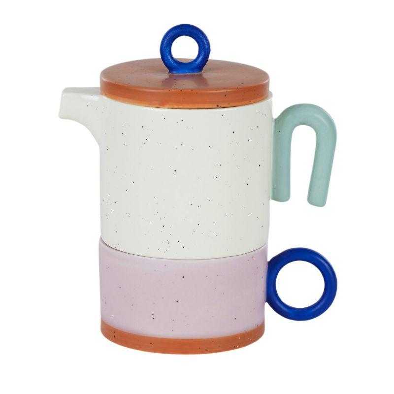 Vida Ceramic Tea For One - 15.5cm x 9.5cm x 17.5cm