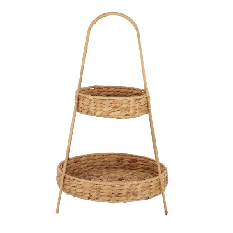 Natural Neeki 2 Tier Stand - 30cm x 52cm