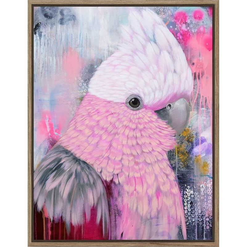 Abstract Galah Amanda Skye The Artist Lab Framed Artwork - 70cm x 90cm