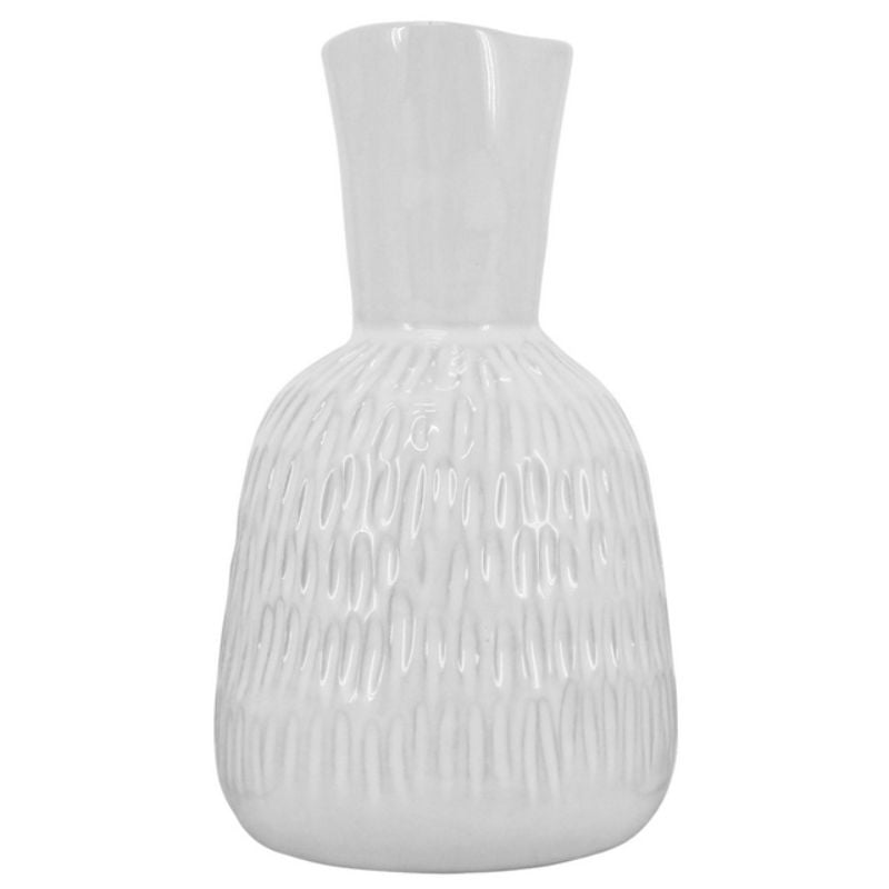 White Lagom Ceramic Vase - 11cm x 19cm