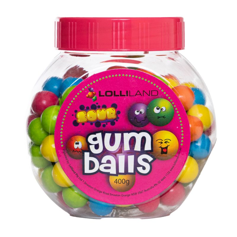 Sour Gum Balls in Jar - 400g