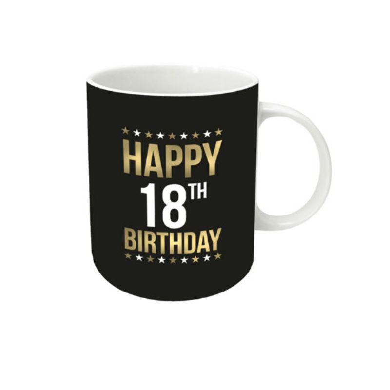 Gold Foil 18th Birthday Mug - 384ml