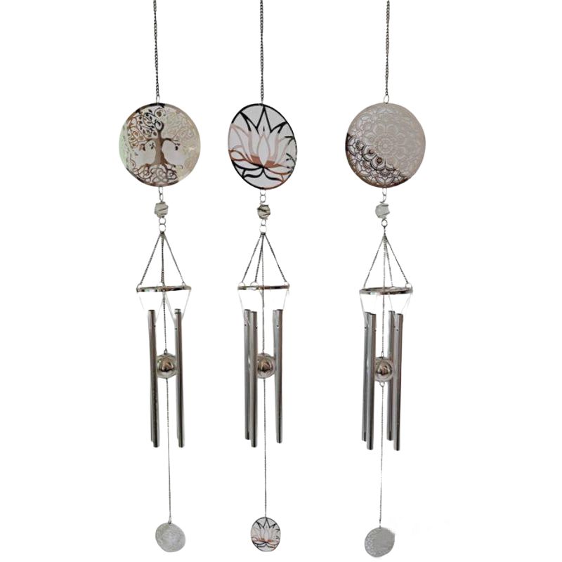 Silver Lotus / Tree Life / Mandala Wind Chime