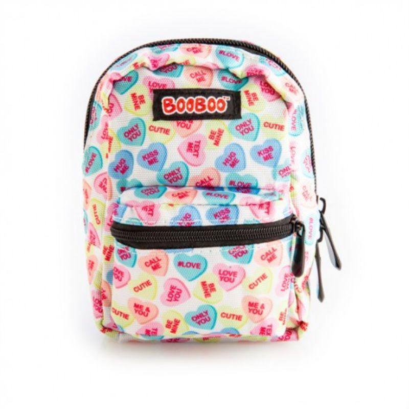 Candy Hearts BooBoo Mini Backpack - 11cm x 5cm x 15cm - The Base Warehouse