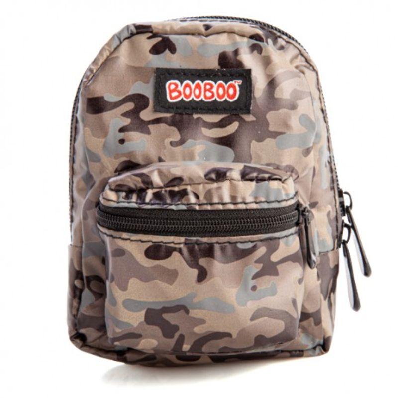 BooBoo Mini Backpack Reflective Brown Camo - 11cm x 5cm x 15cm