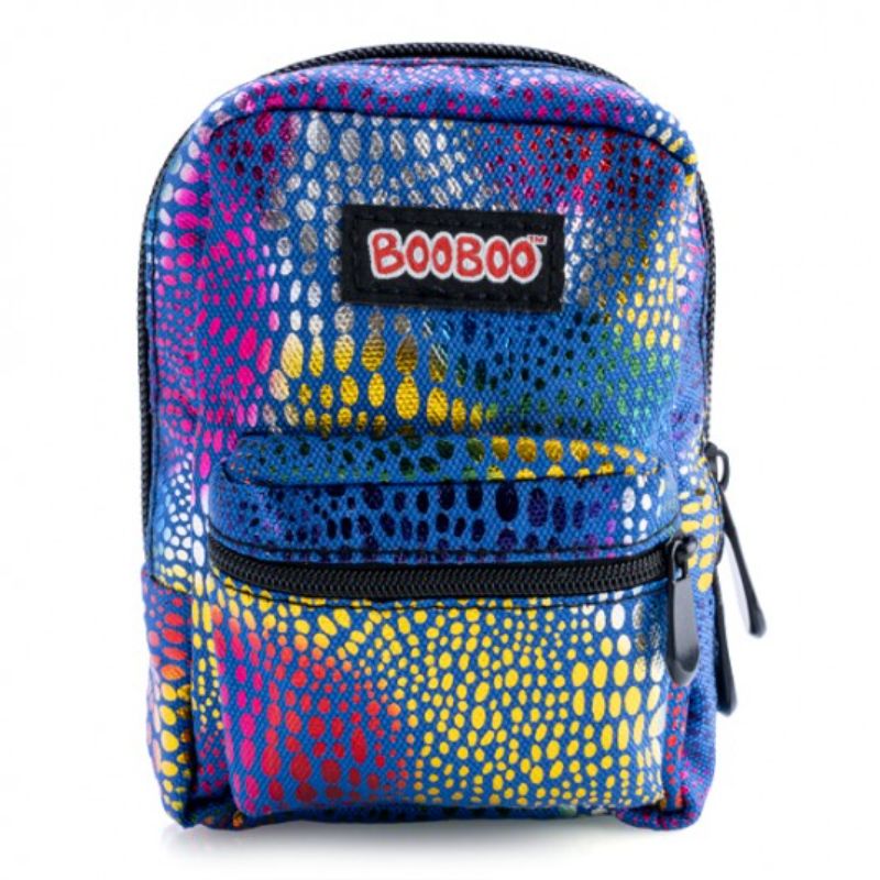 Blue Rainbow Foil BooBoo Mini Backpack - 11cm x 5cm x 15cm