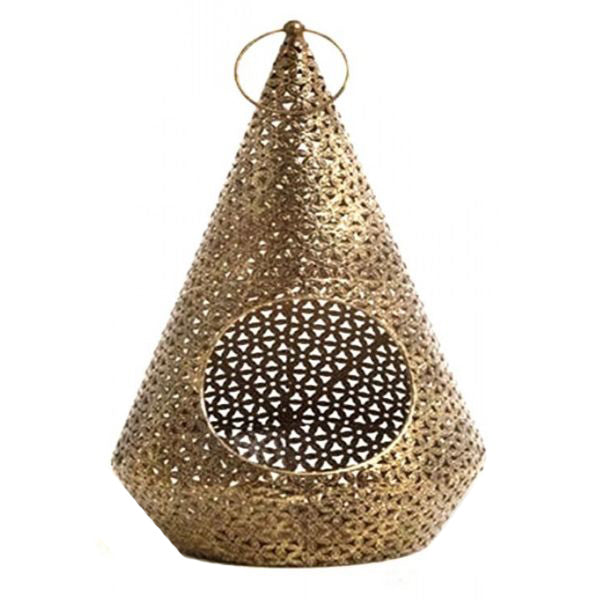 Gold Metal Lantern - 47cm