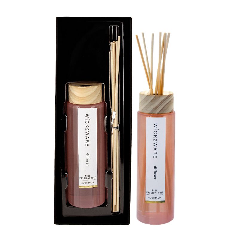 Wick2Ware Pink Passionfruit Diffuser with Wooden Cap - 200ml