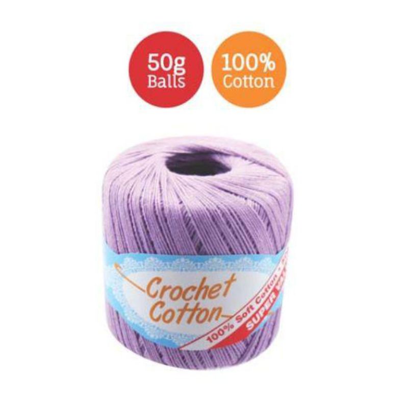 Lavender Crochet Cotton - 50g