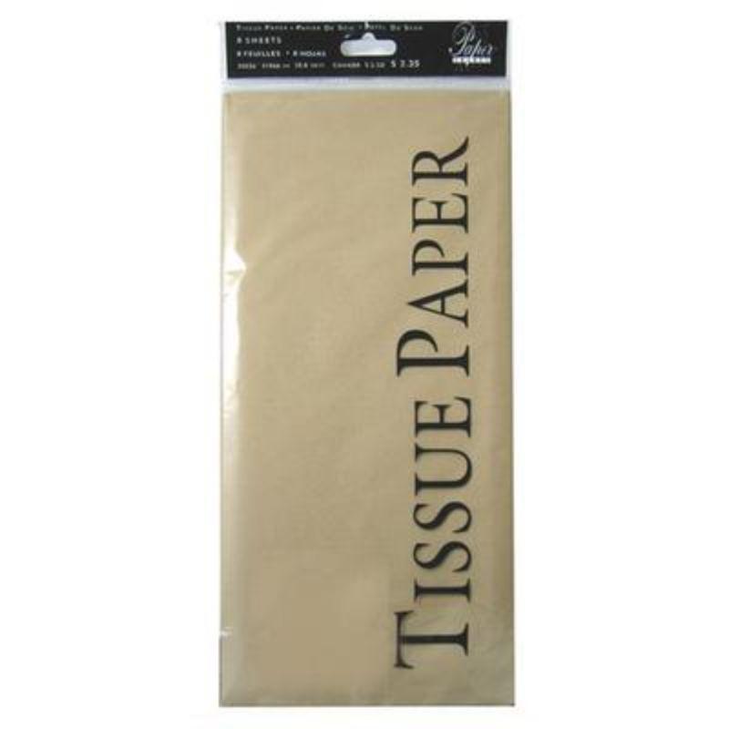 10 Pack Kraft Solid Tissue Wrap - 66cm x 50cm