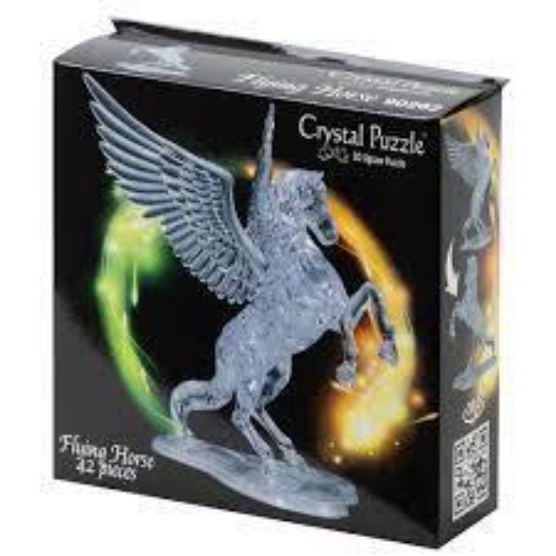 3D Clear Flying Horse Crystal Puzzle