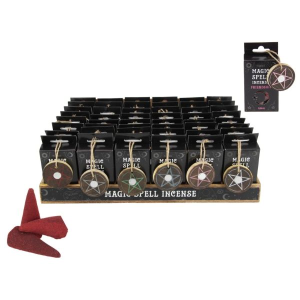 Magic Spell Gift Pack with Incense Cones and Pentagram Cone Holder