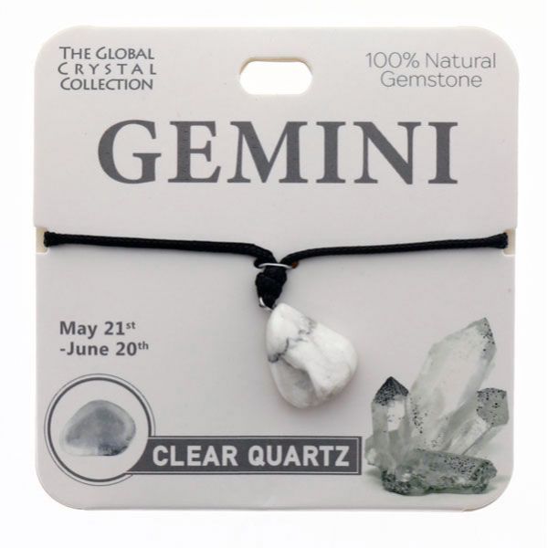 Clear Quartz Gemini Gem Necklace