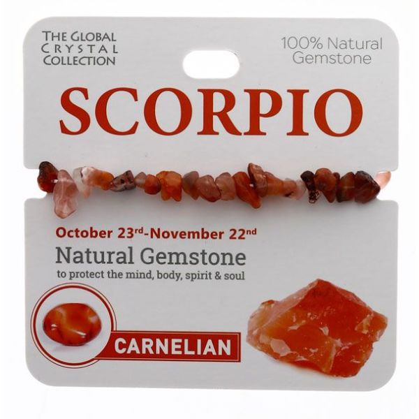 Carnelian Scorpio Gem Bracelet