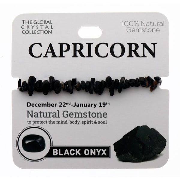 Black Onyx Capricorn Gem Bracelet