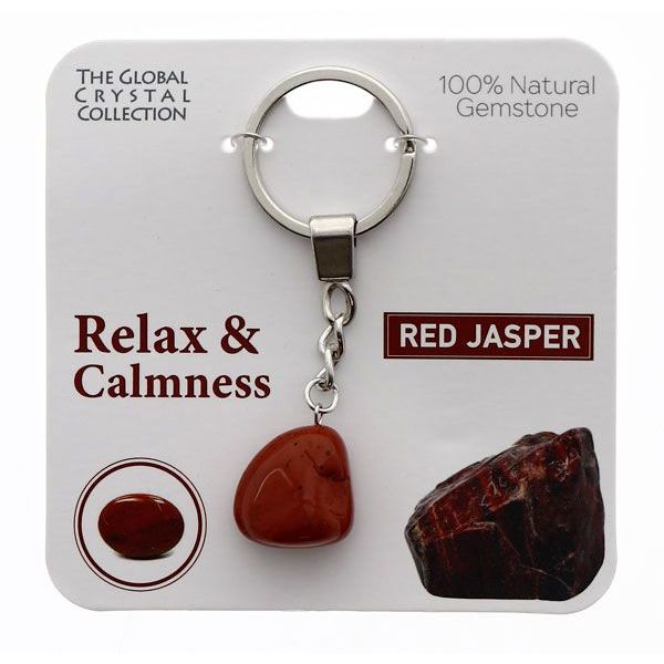 Red Jasper Relax & Calmness Gem Keyring