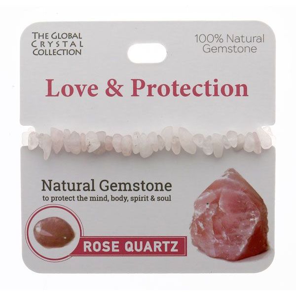 Rose Quartz Love & Protection Gem Bracelet