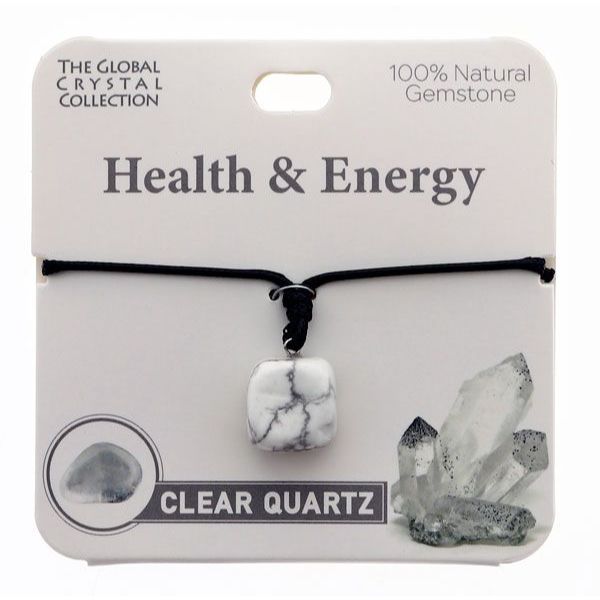 Clear Quartz Health & Energy Gem Necklace
