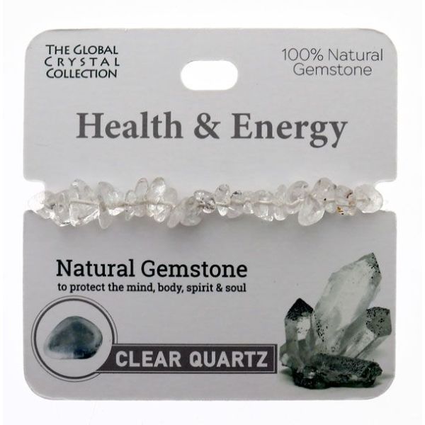 Clear Quartz Health & Energy Gem Bracelet