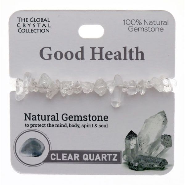 Clear Quartz Good Health Gem Bracelet