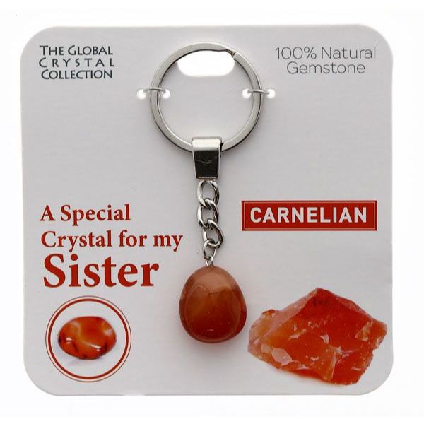 Carnelian Special Sister Gem Keyring