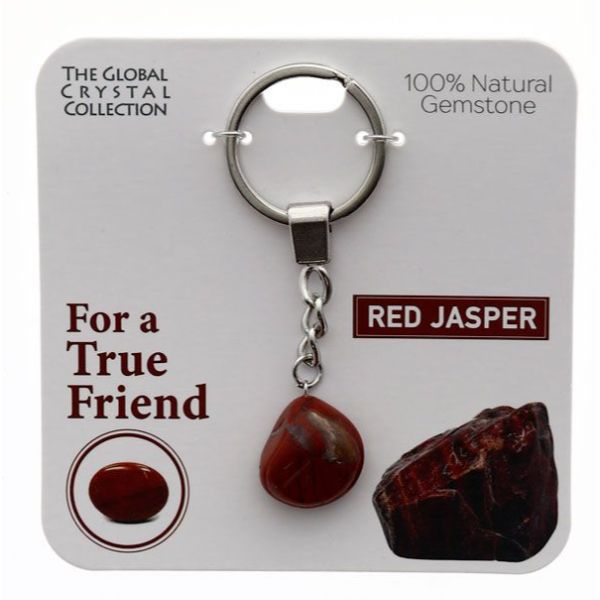 Red Jasper For A True Friend Gem Keyring