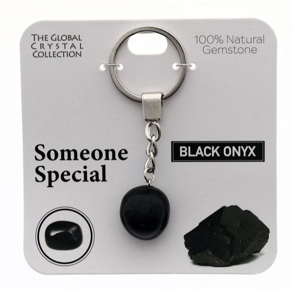 Black Onyx Someone Special Gem Keyring