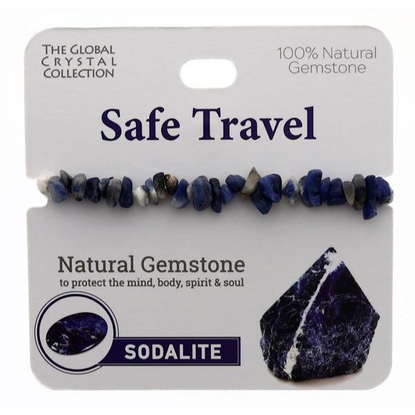 Sodalite Safe Travel Gem Bracelet