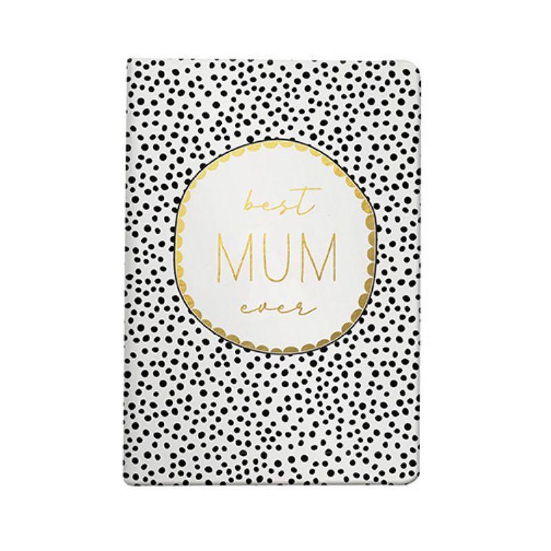Best Mum Dotty Note Book - A5 - The Base Warehouse