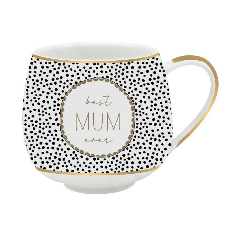 Best Mum Dotty Mug in Gift Box - The Base Warehouse