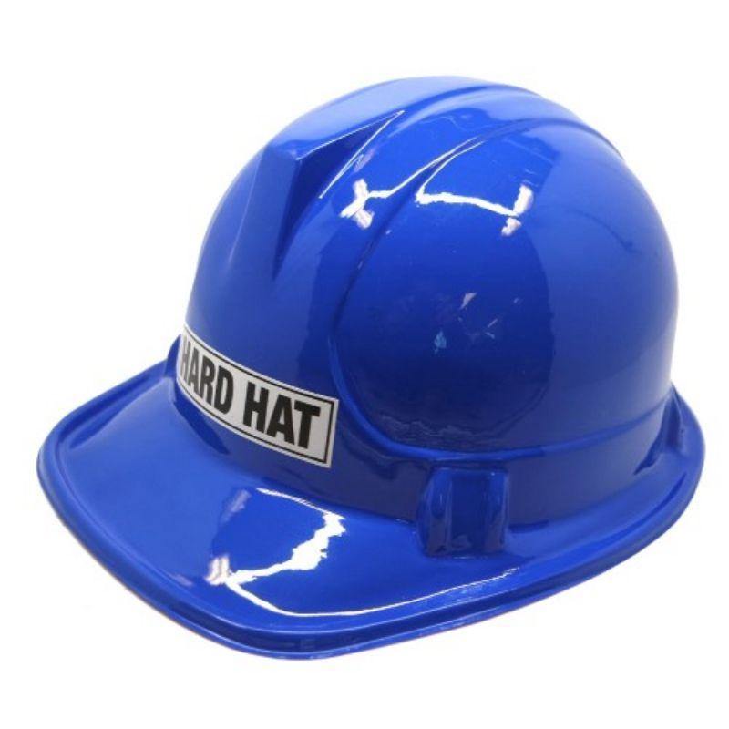 Royal Blue Plastic Construction Hard Hat - The Base Warehouse
