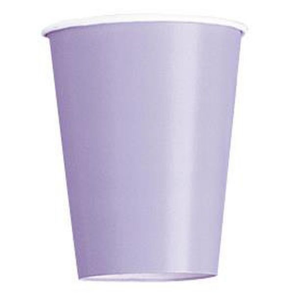 14 Pack Lavender Paper Cups - 270ml