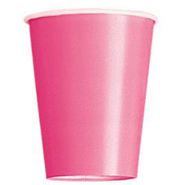 14 Pack Hot Pink Paper Cups - 270ml