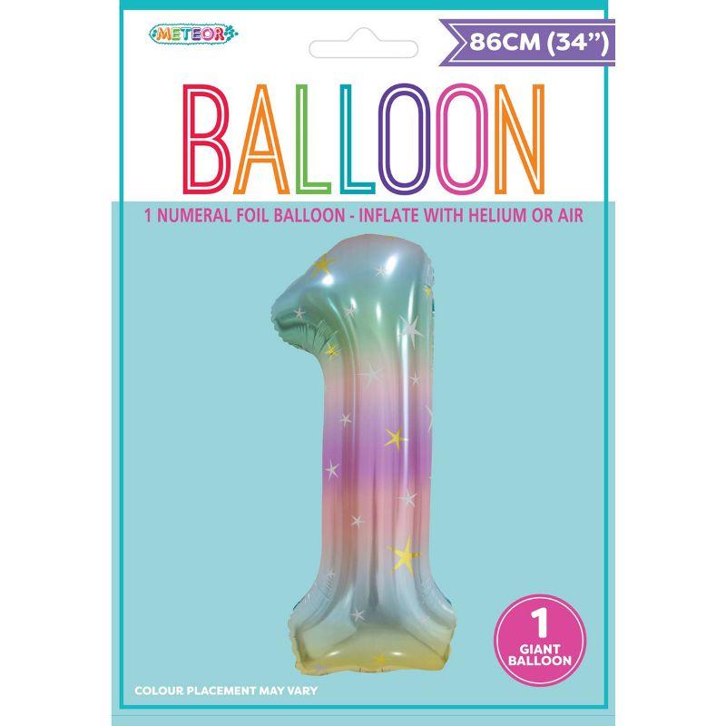 Pastel Rainbow Foil Balloon #1 - 86cm