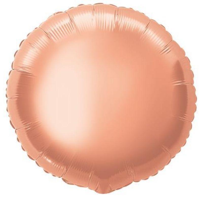 Rose Gold Round Foil Balloon - 45cm