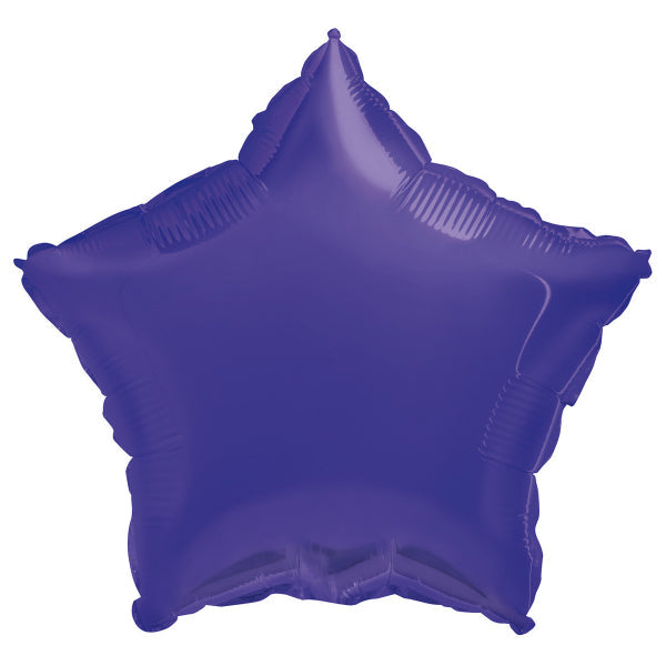 Deep Purple Star Foil Balloon - 45cm