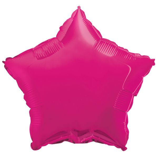 Hot Pink Star Foil Balloon - 45cm