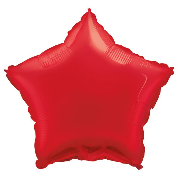 Red Star Foil Balloon - 45cm